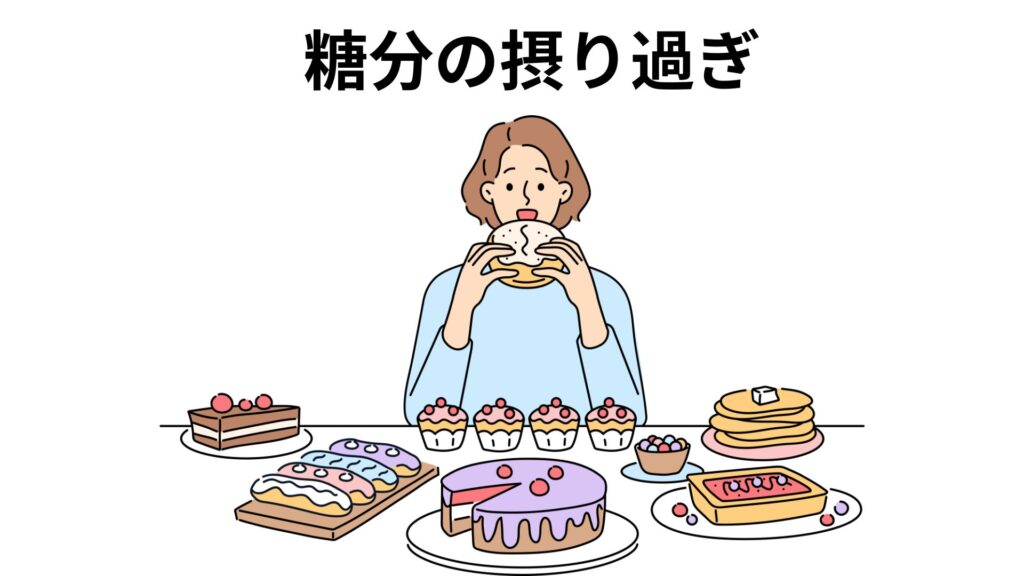 糖分の取り過ぎ　歯磨きしても虫歯になる